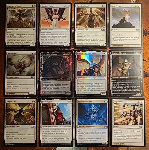 12x angel mtg cards serra - 12x,
