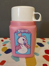 Vtg Retro 1987 Keypers Thermos Roughneck Flask 80s Rare Pink Princess Swan Toy