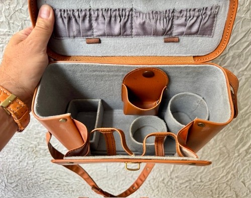 Genuine leather camera - leather, for