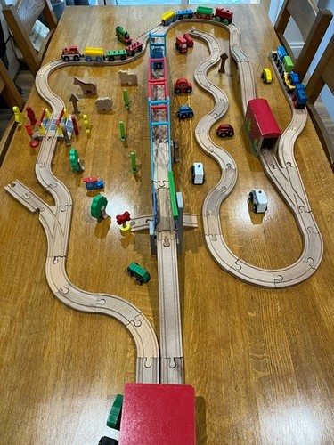 Wooden train set bundle