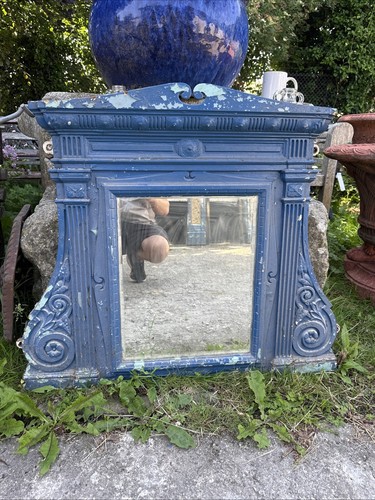 Victorian cast iron fireplace - cast,