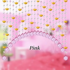 25 String Arched Curtain Crystal Beaded Doorway Curtain Wedding Home Party Decor