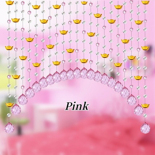String arched curtain - string,