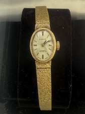 Vintage Everite 17 Jewels Incabloc Swiss Made Women’s Mechanical Watch Gold Tone