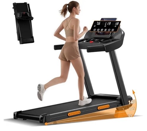 Lontek folding treadmill - treadmill, 14%