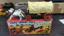 Timpo Toys Covered Wagon with 2 horses and driver, First Series.