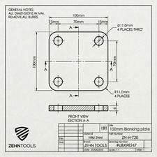 Square Plates Mild Steel Heavy