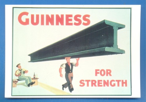 Guinness for strength postcard - guinness, strength.postcard