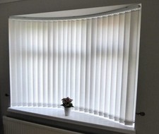 CURVED VERTICAL BLIND TRACK RAIL HEADRAIL BOW WINDOW  *FREE CHILD SAFETY DEVICE*