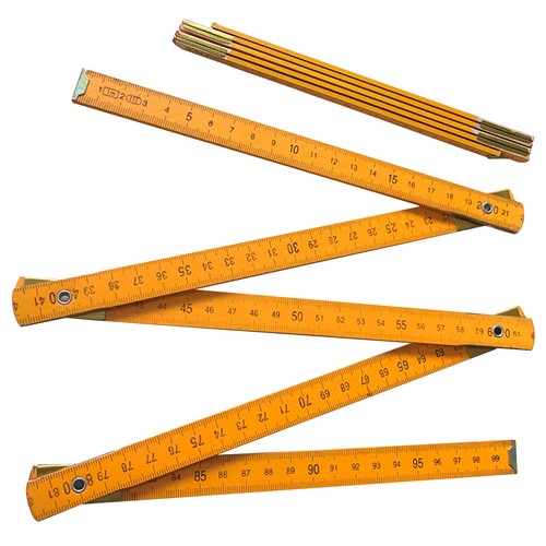 Vintage wooden folding ruler - vintage,
