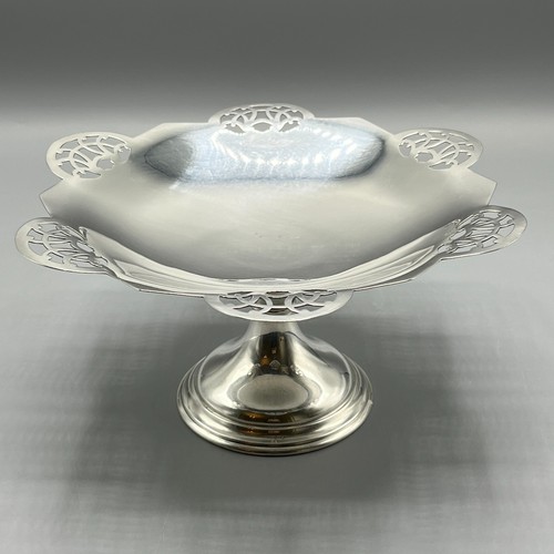 Antique silver plated tazza - plated,