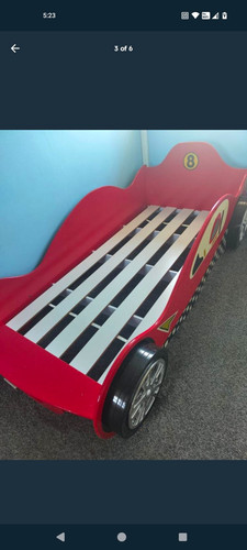 Children red racing - red, car