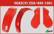 Maico 250 490cc 1981 UFO Plastic Kit Vintage Classic OEM Red