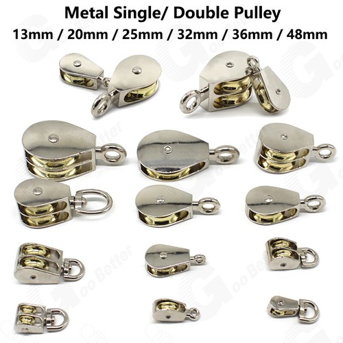 Steel single double pulley - single/,