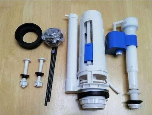 Dual toilet flush - valve, push