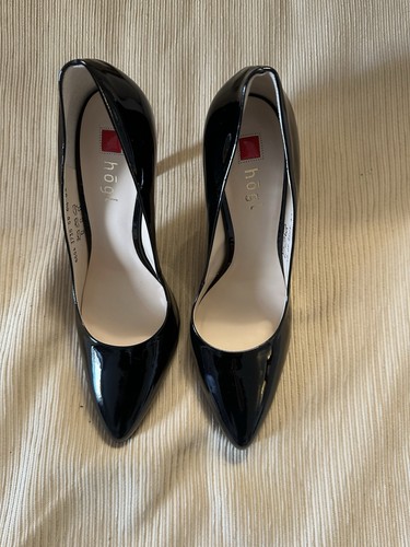Hogl black patent leather - patent,