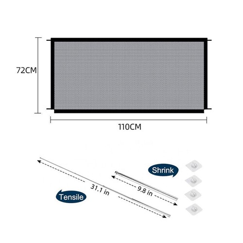 Pet dog retractable - retractable, gate