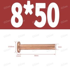 Solid Copper Round Flat Head