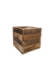 wooden planter square 16cm x