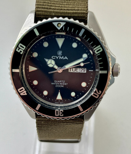 Cyma submariner 9111 quartz - cyma,