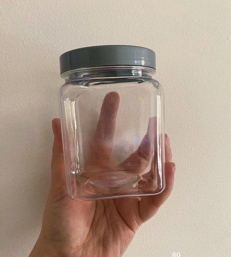 Square 450ml storage jars - square,