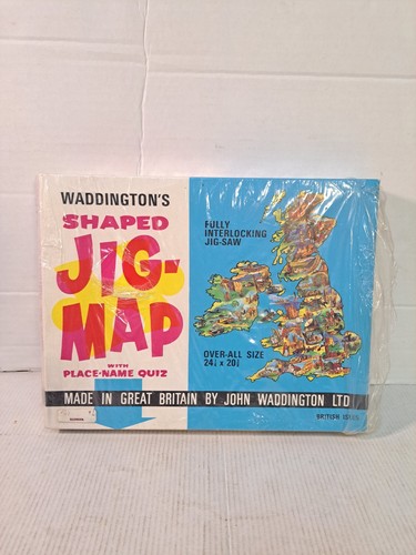 Vintage waddingtons jig - vintage, jig-map
