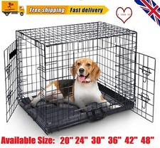 Dog Cage Puppy Training Crate Pet Carrier Small Medium Large XL XXL Metal Cages