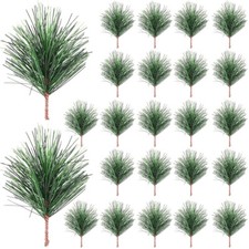 24Pcs Artificial Green Pine