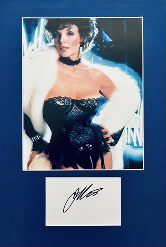 Joan collins hand signed - collins, 5x3