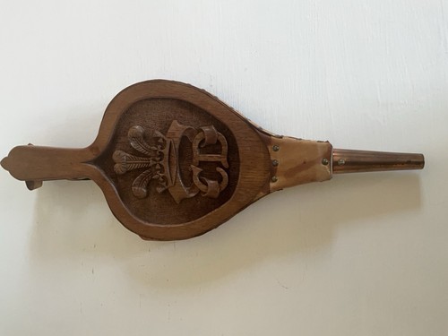 Wooden bellows with carved - wooden,