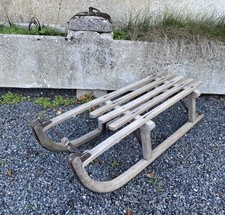 Original Vintage Davos Wooden Sledge