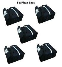 5 x Pizza Delivery Bag (Size 18"X18"X8") Full Insulated All Sides Keep It Warm