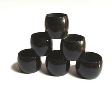 BUFFALO HORN BARREL SHAPE COLLARS, Choice of 6 SIZES for Walking Stick Making.