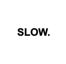 SLOW. sticker/decal funny