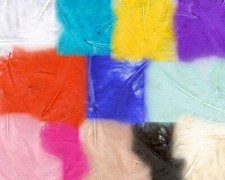 Marabout feathers 8g bag. 3" -