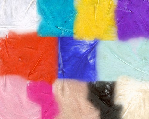 Marabout feathers bag - marabout, 8g