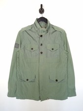 Pretty Green Contrast Fabric M65 Jacket Size Large Men's Green Military Hooded