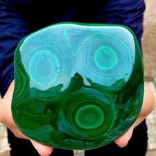 553G   Natural glossy Malachite transparent cluster rough mineral sample