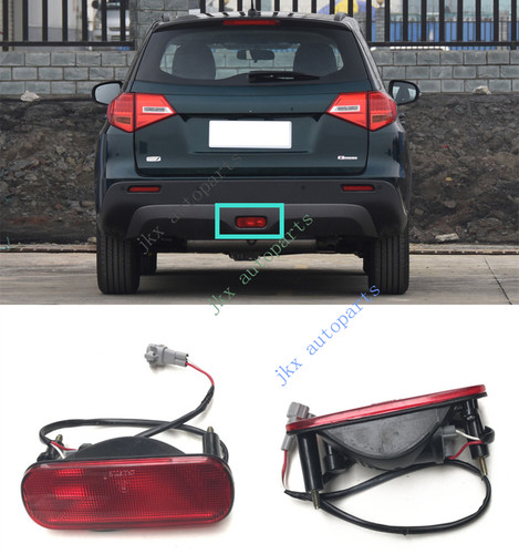 Red lens rear bumper brake - red,