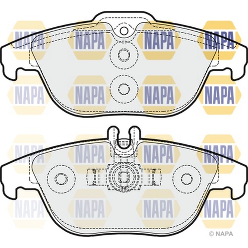 Brake pads set - pads, mercedes