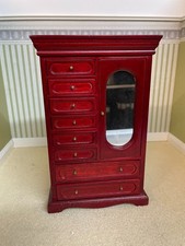 1:12th Scale Dolls House furniture, *NEW* Mahogany Wardrobe  SHF684