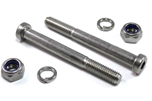 Stainless m10 king pin - stainless, bolts