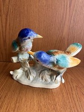 Vintage Jema Holland Lustreware  Birds Figurine number 416, small chip on tail