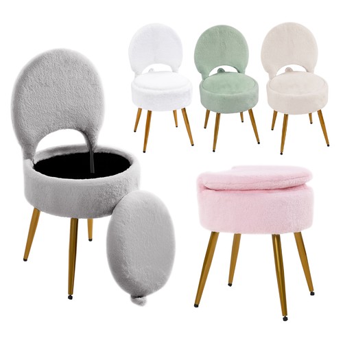 Fluffy vanity stool storage - fluffy,