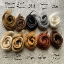 Heidifeathers® Mohair Wool Blend, Dolls Hair, Felted Animals - Choose The Colour