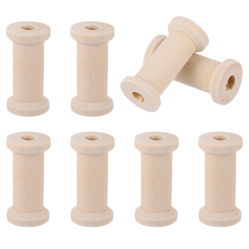 8pcs wooden spools crafts - wooden,