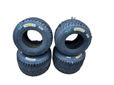 Used Komet K1W Wet Tyres Set Go Kart - X30 Rotax Tony Kart -