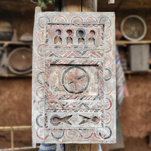 Antique handmade moroccan door - antique,
