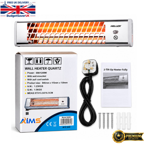Wall mounted quartz heater - wall,