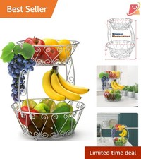 2-Tier Fruit Basket Chrome